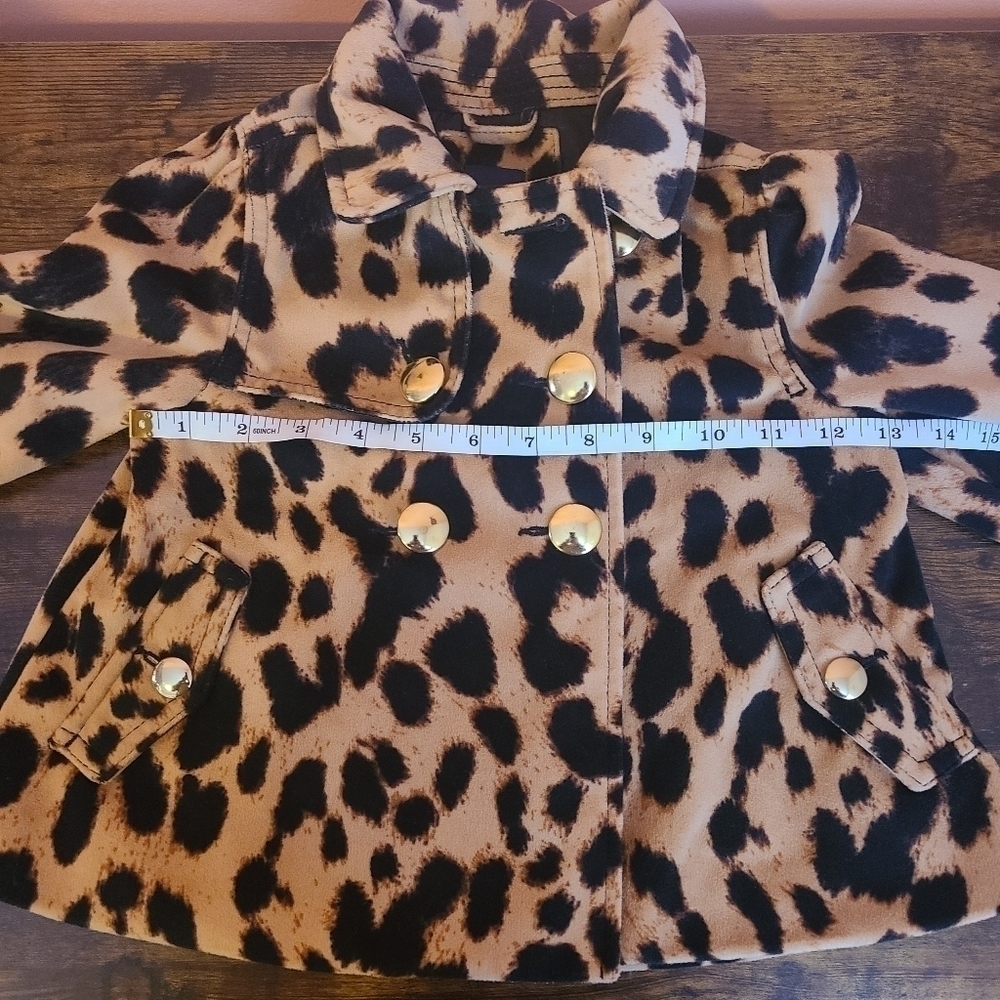 Baby GAP Leopard Print Trench  Coat 4 Years - Picture 3 of 8